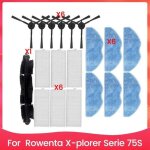 Kit de 19 filtres et brosses pour aspirateur pour rowenta x plorer serie 75s accessoires de remplacement ...
