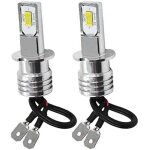 Kit de 2 ampoules led h3 anti - brouillard blanc froid 6000k haute luminosit�