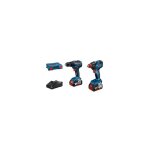 Kit 2 outils bosch professional visseuse a chocs / boulonneuse gdx 18v - 200 + perceuse a percussion ...
