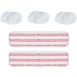 Kit de 2 serpillières + 3 bonnettes pour polti vaporetto pro et classic paeu0324 Kit de 2 serpillières + 3 bonnettes pour polti vaporetto pro et classic paeu0324