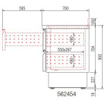 Kit 2 tiroirs profondeur 200 pour meuble r�frig�r� mfc - coreco