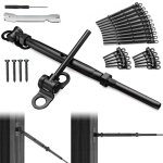 Kit de 20 paires de garde - corps en cbles noirs de 3, 2 mm (1 / 8 po), tendeur  bascule, angle rglable, ...