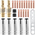 Kit de 25 pices d'usure pour poste  souder  gaz inerte, accessoires de torche de soudage adapts pour ...