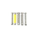 Kit de 5 pi�ces flexibles en acier inoxydable extensibles pour chaudi�res � gaz dimensions : 150 / 300 ...