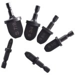 Kit de 6 alésoirs noirs pour tubes - embout hexagonal en acier carbone - outil d'élargissement pour tuyaux ... Kit de 6 alésoirs noirs pour tubes - embout hexagonal en acier carbone - outil d'élargissement pour tuyaux ...