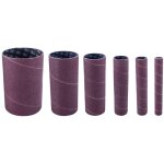 Scheppach - kit 6 manchons abrasifs gr 120 pour ponceuse a broche osm100 et 600