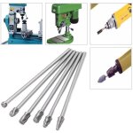 Kit de 6 pices fraises rotatives en carbure de tungstne double coupe tige 6mm tte 10mm outil dremel ...