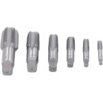Kit de 6 tarauds en acier au carbone pour tuyaux pvc, filetages npt 1 po, 3 / 4 po, 1 / 2 po, 3 / 8 po, ...