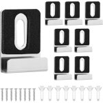 Kit de 8 pinces miroir m�tal, clips de miroir en m�tal avec vis tampons en caoutchouc support de miroir ...