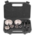 Kit 9 scies cloches pour carrelage - m�tal - outil coupe verre - ensemble complet forage carrelage et ...