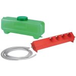 Suinga - kit d'abreuvoir automatique de 7 litres pour poulets, pigeons et oiseaux, 50x12x13 cm