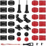 Kit d'accessoires adh�sifs pour casque avec boucle adh�sive et vis, compatible avec les cam�ras gopro ...