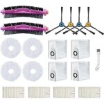 Kit accessoires de rechange pour aspirateur robot eureka j12 ultra, 2 brosses principales, 4 filtres, ...