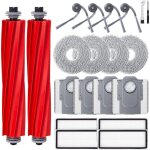 Kit d'accessoires pour roborock qv 35a / qv 35s / qr 798 / qr 598 robot aspirateur, 2 brosses principales, ...