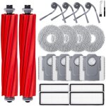 Kit d'accessoires pour roborock qv 35a / qv 35s / qr 798 / qr 598 robot aspirateur, 2 brosses principales, ...
