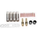 Kit d'accessoires de soudage au chalumeau, 25 pi�ces, buses, embouts de contact pour soudeur binzel 15ak ...