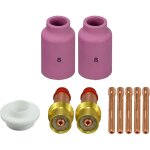 Kit d'accessoires tig buse en alumine 54n148 d19. 0x42mm collet 10n24 lentille de gaz 2. 4mm 45v26 isolants ...