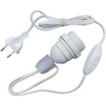 Kit adaptateur bouteille blanc �quip� e27 - tibelec