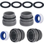 Kit d'adaptateurs de conversion de tuyau de piscine pour pompe de filtration de piscine intex hayward ...