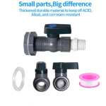 Kit d'adaptateur de robinet pour r�cup�rateur d'eau de pluie ? raccord pvc 3 / 4  ? pour tonneau, r�servoir, ...