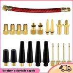 Kit d'adaptateur de soupape, 21pcs adaptateur de soupape en laiton dv av sv set pump pump aigned adapters ...