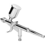 Kit a�rographe 0, 5 mm, godets de peinture 15 cc, plages de pulv�risation r�glables, deux buses interchangeabl ...