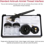 Kit arographe type 138, arographe simple action 0, 8 mm, godets de peinture 22 cc pour modlisme, maquillage ...