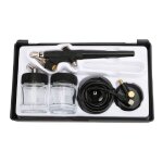 Kit arographe avec botier en plastique, tuyau et adaptateur, pompe  air pour pistolet  peinture