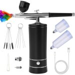 Kit aérographe multi - fonctions avec compresseur, pistolet aérographe portable pour nail art, décoration ... Kit aérographe multi - fonctions avec compresseur, pistolet aérographe portable pour nail art, décoration ...