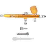Kit a�rographe portable petit a�rographe g1 / 8 pistolet � peinture bricolage a�rographe en laiton pour ...
