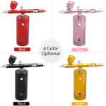 Kit a�rographe usb rechargeable, compresseur portable, pompe de pulv�risation, pistolet a�rographe portatif ...