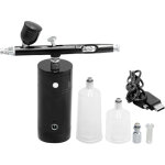Kit d'a�rographe usb rechargeable pompe � main le compresseur portable pistolet � main pour la peinture ...