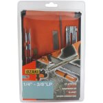 Kit d'afftage pour chanes en 1 / 4 et 3 / 8 low - pro comprenant 2 manches de lime, 1 jauge de profondeur, ...