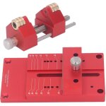 Kit d'afftage de ciseaux en alliage d'aluminium, guide d'afftage de 15  45 degrs, avec jauge de fixation ...