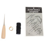 Kit d'aiguilles en cuir, fil cir�, poin�on, d� � coudre, pour la couture, bricolage, r�paration de couture ...