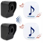 Kit alerte de passage 600 mtres 'classic' 2 carillons 35 mlodies / 2 dtecteurs mouvement autonomes ...