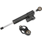 Kit d'amortisseur de direction, 256 mm / 10, 1 pouces amortisseur de direction de moto cnc noir pour ...