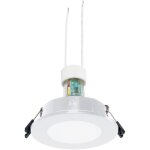 Kit anneau encastr� �tanche �90mm + ampoule gu10 5, 4w + support - blanc froid - blanc
