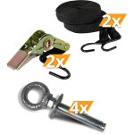 Intent24 - kit anti - tempte 15 m sol dur tentes de rception / de stockage stabilit et une scurit ...