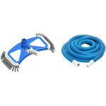 Kit aspiration manuel piscine spido ? t�te de balai + tuyau flottant 12 m