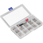 Kit d'assortiment de vis d'ordinateur 600 pi�ces, micro t�te plate m2 m2. 5 m3 avec brosse de tournevis ...