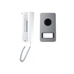 Kit portier audio 2 fils, platine mikra alu saillie et poste utopia, urmet, r�f. 1122 / 31