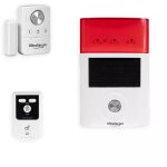 Kit autonome sans - fil sirne solaire dtecteur ouverture choc porte et fentre avec sirne + tlcommande ...