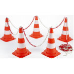 Kit de balisage 8 cones 50cm pvc + 12. 50m de chaine - vinmer