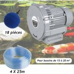 Le poisson qui jardine - kit bassin pompe à air vortex turbine 15000 l / h + 18 boules diffuseurs bassins ... Le poisson qui jardine - kit bassin pompe à air vortex turbine 15000 l / h + 18 boules diffuseurs bassins ...