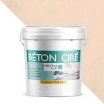 Kit b�ton cir� - cr�dence et plan de travail - 5m� (en 2 couches) - quartz rose - creation sud