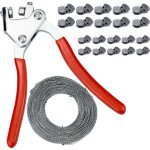 Kit de blocage, plombs et fils � plomber pour bo�te de dons, pince � plomber, plombage (1x serre - c�bles ...