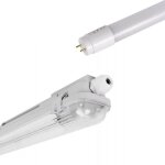 Kit bo�tier �tanche 60cm + tube led t8 9w - 4000k - blanc neutre