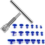 Kit de bosselage carrosserie, r�paration de bosses de voiture, 18 ventouses et marteau � inertie, outil ...