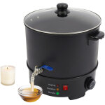 Kit de fabrication de bougies 10 l, ensemble de fabrication de bougies diy comprenant une m�che, un fondoir ...